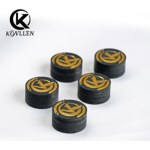 Original KONLLEN Pool Cue Tip Multi-Layers Pigskin Tip 5pcs 14mm M Billiards Tips Professional Durable Fine Billiard Accessories