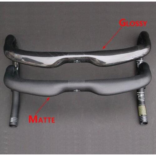 No logo handlebar carbon fiber road bicycle handlebar bike handlebars cycling parts 31.8*400/420/440mm 3K carbon bend bar matte