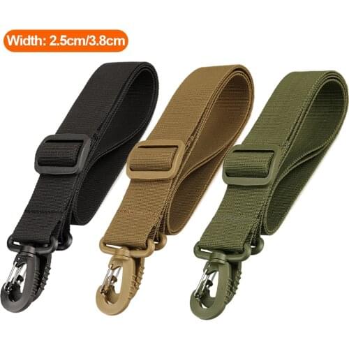 2.5cm/3.8cm Tactical Shoulder Strap Adjustable Water Bottle Bag Waist Bag Accessory Strap Crossbody Bag Replacement Nylon Strap