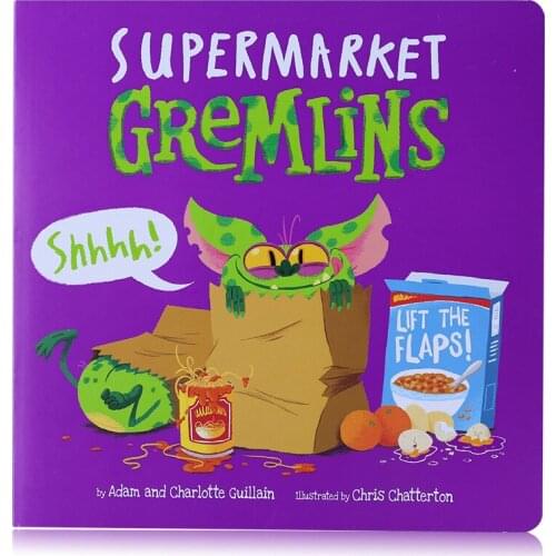 Supermarket Trickster English Picture Book 1-3-6 Years Old Infants and Children Open Three-dimensional Flip Toy Books manga book