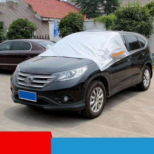 Generic Sun Shade PEVA Car Snow Shield Cover Auto Front Windscreen Rain Frost Car Cover Dust Hook Up Cover Shield