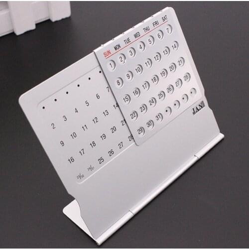 Perpetual Calendar Stainless Steel Creativity Super Perpetual Unique Desk Calendar 100 Years For Office