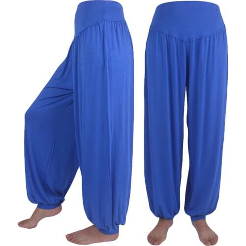 Yoga Sports Dance Harem Pants Womens Elastic Loose Casual Cotton Soft Joggers High Waist Fitness Gym Sport Activewear Trousers