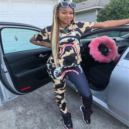 Young Party Lady Fashion O Neck Short Sleeve Bro And Pants Casual Layd Fashion Tracksuits