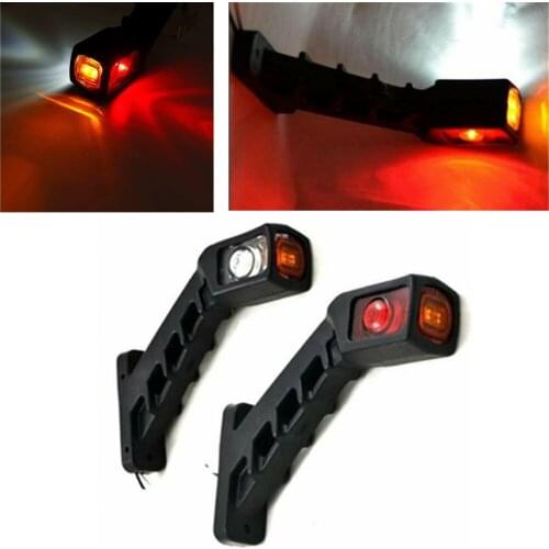 2 pcs Trailer Stop Signal Trailer Truck Side Marker 12V-24V Truck LED Stop Turn Signal Indicator Caravan Outline Marker Light
