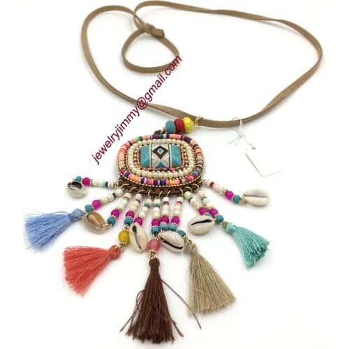 2015New personalized handmade jewelry supplier pendant unique boho long Necklaces for women