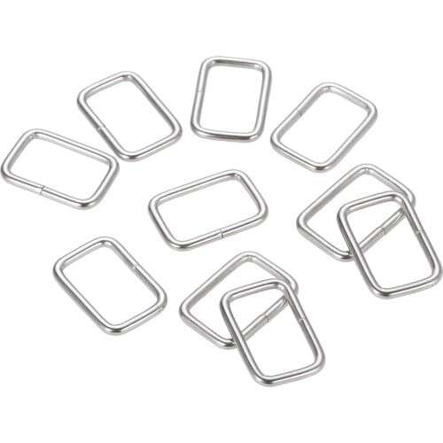 50Pcs/100Pcs Metal Rectangle Buckle Backpacks Bag Buckles Hasp Clasp Adjustable Belt Buckle shoes Bags DIY Accessorie