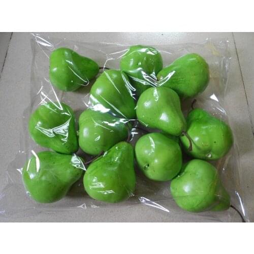 8cm small pear Simulation fruit Mini Fruit model simulation fruit vegetable set fake fruit decorative accessories