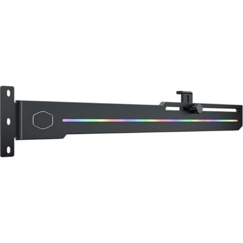 Cooler Master ELV8 RGB Vertical Universal Graphic Card Holder Built-in ARGB Strip Adjustable Length Height Support Frame