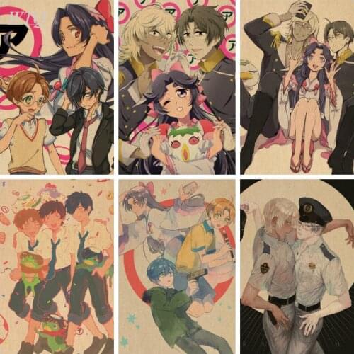 Anime Posters Japan Anime Sarazanmai Wall Decor Retro Poster Home Decor Wall Art Canvas Painting Photos for Childrens Room