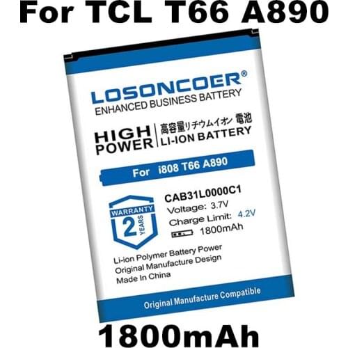 CAB31L0000C2 CAB31L0000C1 Phone Battery For Alcatel i808 A383G OT-3040 VF555 TCL T66 A890 One Touch 282/813/890D/891/979/3041D