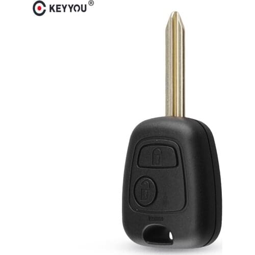 KEYYOU 2 Buttons Remote Key Shell Case For Peugeot Partner Expert Boxer Key Fob Car Key Case Cover With SX9 Blade