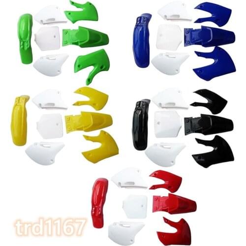 Black&White Plastic Fender Fairing Kit for BBR KLX Pit bike DRZ 110