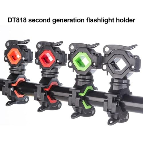Flashlight Mount Holder,Universal Bicycle Bike LED Light Flashlight Torch Mount Holder 360° Rotation Cycling Clip Clamp TSLM1