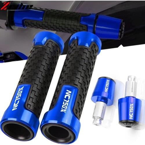 For HONDA NC750X NC 750 X NC750 X 2014 2015 2016 2017 2018 Motorcycle 7/8"22mm Handlebar Hand Grips Ends Handle Bar Grip End Cap