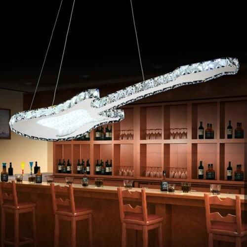 Ecolight Happy 25 Aug Sale Modern Led Pendant Lamp Led Pendant Light Guitar Shape 90-265V Crystal Pendant Light for Dinning Room