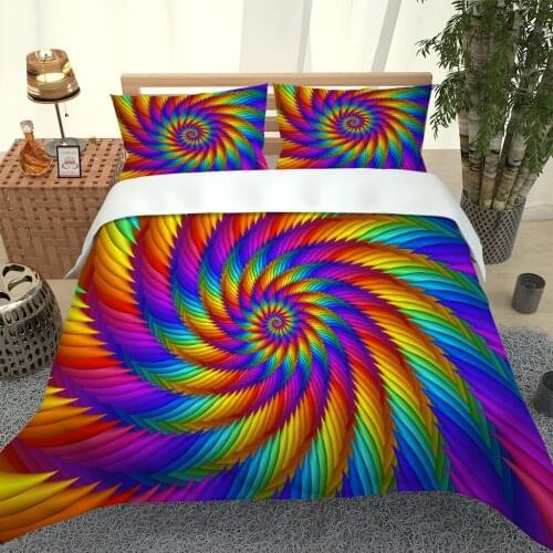 2020 Hot Style Bedding Set 3d Digital Abstract Printing 2/3pcs Duvet Cover Set Single Twin Double Full Queen King Bedding