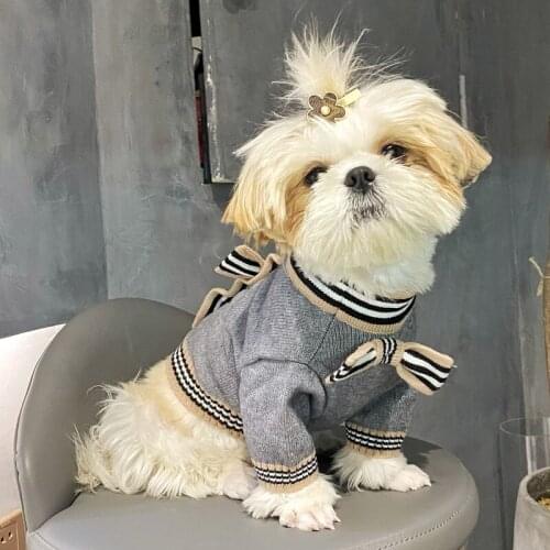 Cat Dog Sweater Winter Pet Dog Clothes Knit Apparel Pomeranian Shih Tzu Poodle Schnauzer Clothing Dropshipping Dog Costume Coat