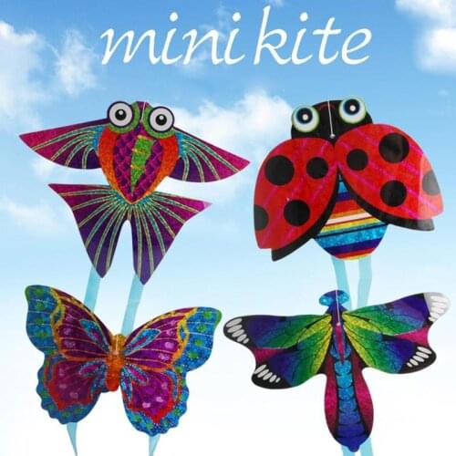 Colorful Pocket Kite Outdoor Fun Sports Software Kite Flying Easy Flyer Kite Toy For Children Kids Novelty Interesting Toys