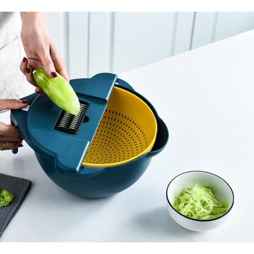 Multifunctional Vegetable Cutter Peeler Grater Potato Carrot Shredders Chopper Drain Basket For Kitchen Accessories Tools