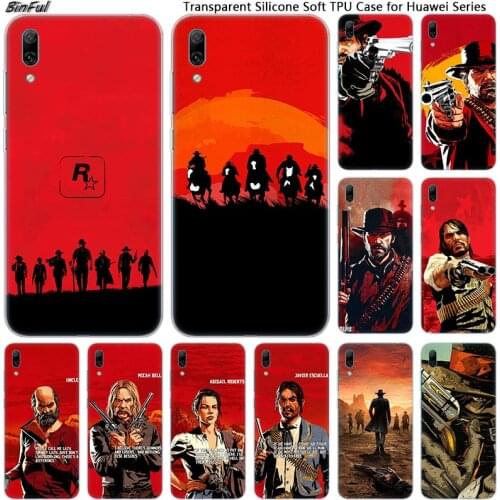 Video Games Red Dead Redemption Soft Silicone Phone Case for Huawei Mate 10 20 Lite Pro Enjoy 9S Y9 Y7 Y6 Y5 2019 2018 Pro 2017
