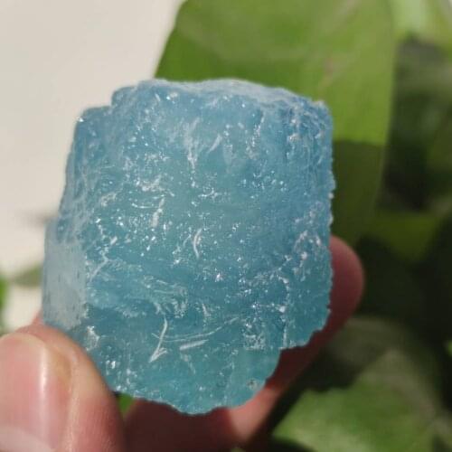1PCS 80-100g Rough Natural Aquamarine Mineral Specime raw stone crystal reiki healing