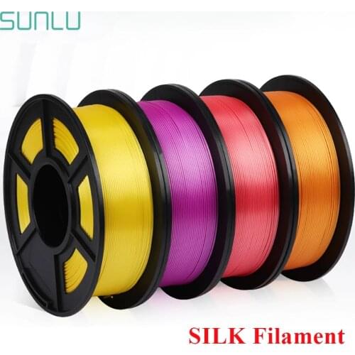 SUNLU Silk PLA Filament 1.75mm 1kg For 3D Printer Silk Texture Plastic PLA 3d Filament Fantasy 3D Printing Materials