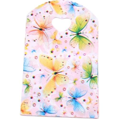 Wholesale 50pcs/lot 13*21cm Colorful Birthday Party Gift Packaging Bags with Butterfly