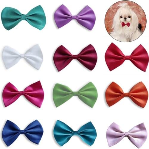 Christmas Adjustable Cat Dog Collar Holiday Cats Dog Bow Tie Pet Neck Strap Cat Dog Grooming Accessories Puppy Cat Necklace