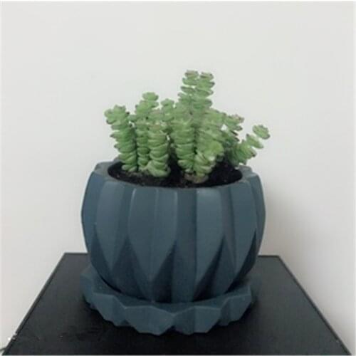 Concrete Pot Big Flowerpot Silicone Mold for Clay Pot Molds Succlent Plants Cactus Planting Cement Mould