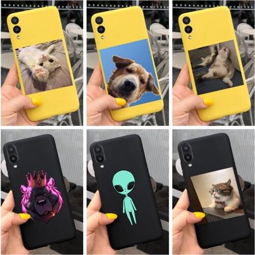 Silicone Case For Samsung Galaxy A01 A02 M01 M02 Phone Cover Cases Cartoon Back Fundas For Samsung A02 2021 A 02 A 01 Soft Shell