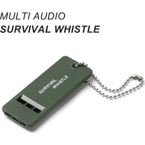 10Pcs Outdoor Camping Survival Whistle Multifunction Tools Outdoor Triple Frequency Earthquake Rescue Signal Sound Whistle