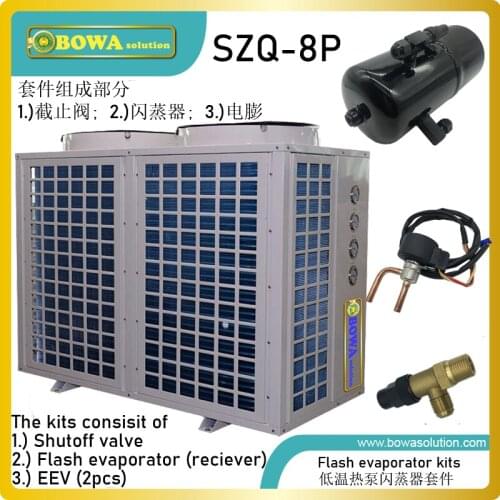 8HP univeral flash evaporator with electronic expansion valves and driver is compatible with different refrigerants /coolants