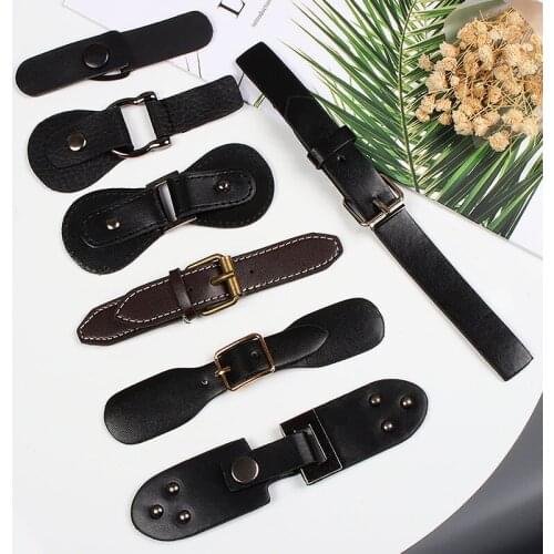 High Quality Fashion Genuine Leather Metal Leather Pair Buckle DIY Windbreaker Belt Buckle Coat Fur Collar Buckle Collar Buckle