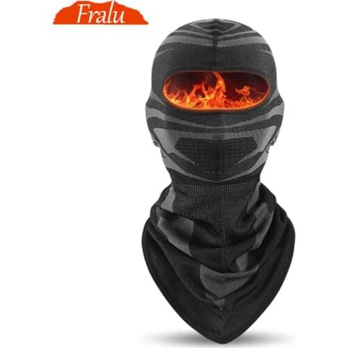 Winter Warmer Balaclava Motorcycle Cycling Helmet Liner Full Face Cover Cold Weather Elastic Windproof Breathable Men Hood Hat