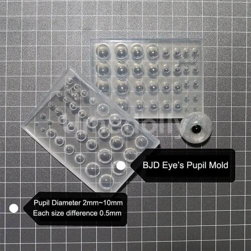 1PCS DIY 2mm~10mm SD BJD Eye Pupil Mold Silicone Base