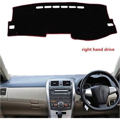 For Toyota Corolla 2007-2013 For Right-hand Drive 1PC Car Dashboard Mats Cover Sun Shade Dashboard Cover Capter Car Styling