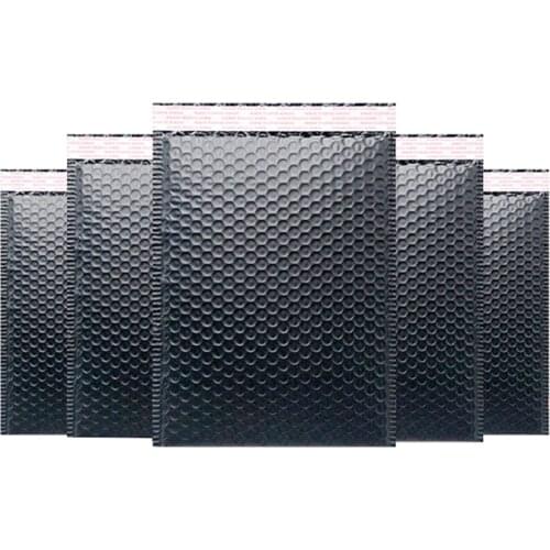 100 Pcs Bubble envelope Black Poly Bubble Mailer Bubble Mailers Padded Envelopes Gift Packaging Lined Poly Mailer Self Seal Bag