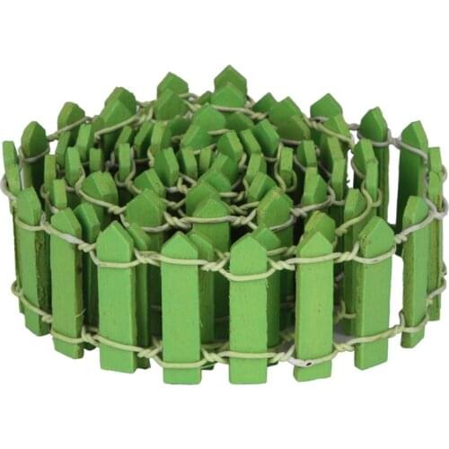 100cm Handmade Wood Fence Height 3cm Miniature Garden Home Houses Decoration Mini Craft Micro Landscaping Decor DIY Accessories