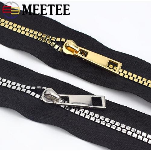 4/8Meters Meetee 5# Resin Zippers Open-end Zips for Bag Jackets Coat Down Repair Kit Zipper DIY Garment Sewing Accessories