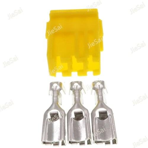 3 Pin Automotive Electrical Socket Wiring Cable Connector With Terminals For Car Moto
