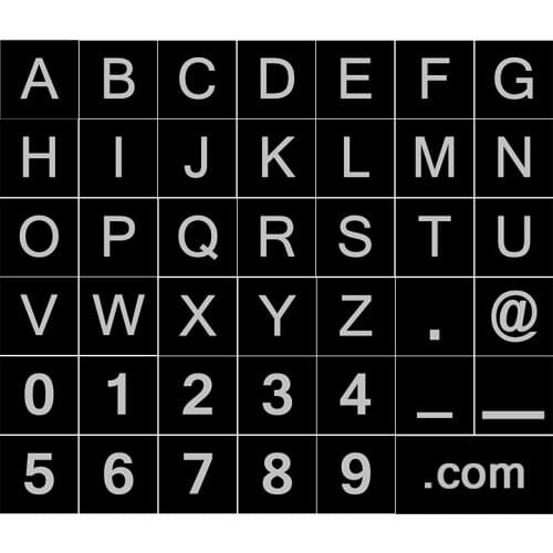 41 Print Tiles Blocks Letters Numbers MOC Building Bricks Compatible Classic Mini Blocks Toys for Children Montessori Toy Puzzle