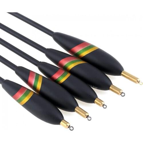 5pcs/lot Durable Mixed Size Fishing Float Long Shot Balsa Bobber 20.9cm - 24.5cm 3g - 5.5g Big Buoyancy with Lead Weight