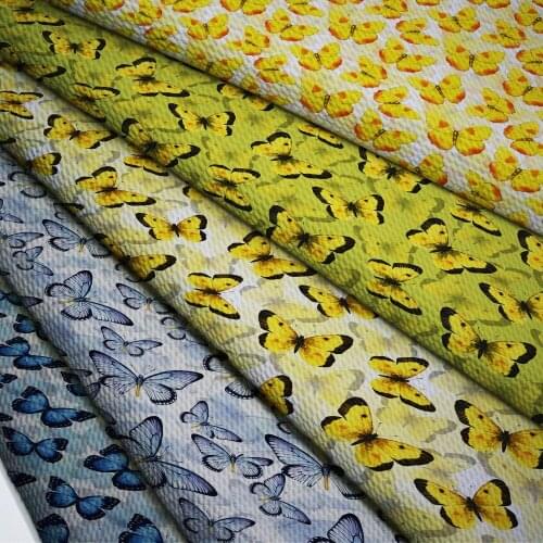 50cm*140cm Flower Printed Printed Bullet Texture Liverpool Fabric For clothing Stretch Knit Fabric For Hair Band L18666