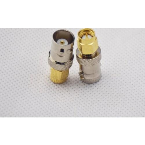 6pcs Adapter BNC female jack to SMA male plug RF connector straight Utility