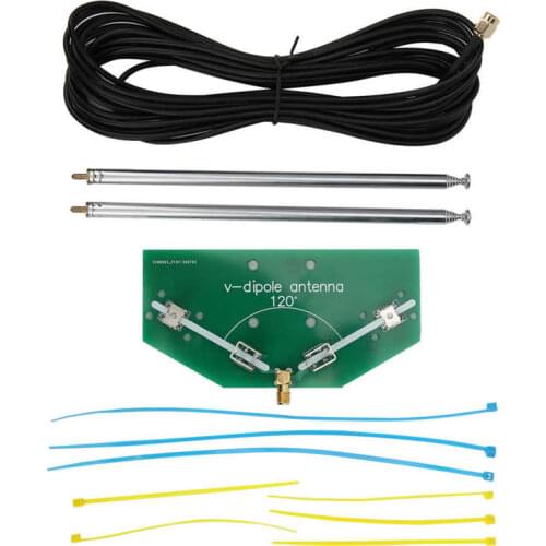 Antenna V-Dipole Radio Communication Frequency 78M-1 GHz Universal Indoor Acceptor Home Radio Antenna