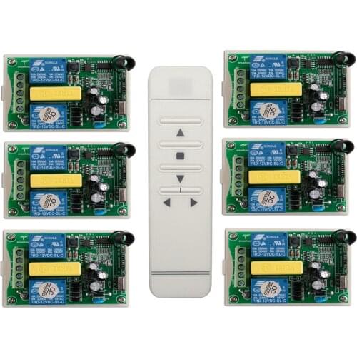 Tubular motor garage door / projection screen / shutters AC 220 V RF Wireless Remote Control switch Digital display screen