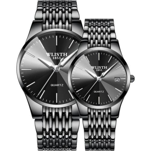 Brand Senior Couple Watch Business Waterproof Mens Watch Fashion Korean Ladies Watch Quartz Watch Mens Watch Pair