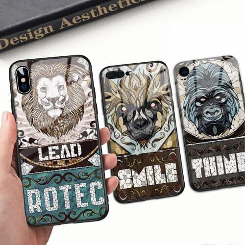 For Huawei Mate30 Animals Case Tempered Glass Case Hard Back Cover Gorgeous For Huawei Mate 9 10 20 30 Pro P10 20 30 Pro Nova 3e