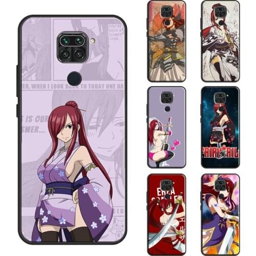 Erza Fairy Tail Case For Xiaomi Redmi Note 9 Pro 7 8 Pro 8T 9S Note 10 Pro Coque For Redmi 9A 9C 9T 7A 8A